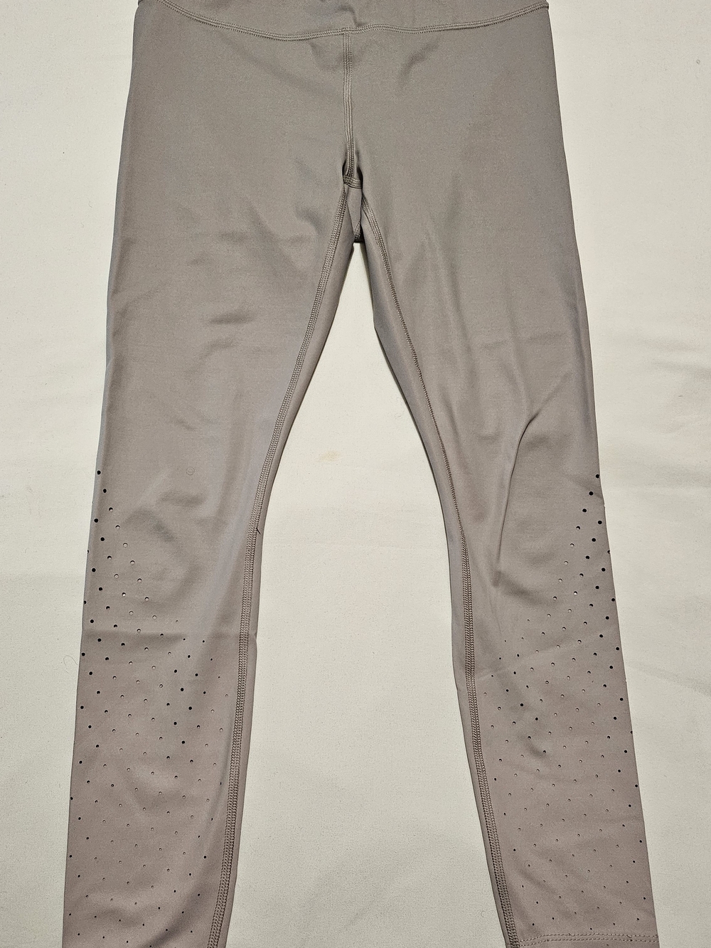 Athleta Contender Aero Ombre Neutral Tone Breathable Laser Cut Leggings Tight - Picture 3 of 9